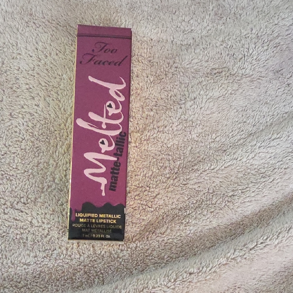 Too Faced Melted Metallic Matte Lipstick in Purple
